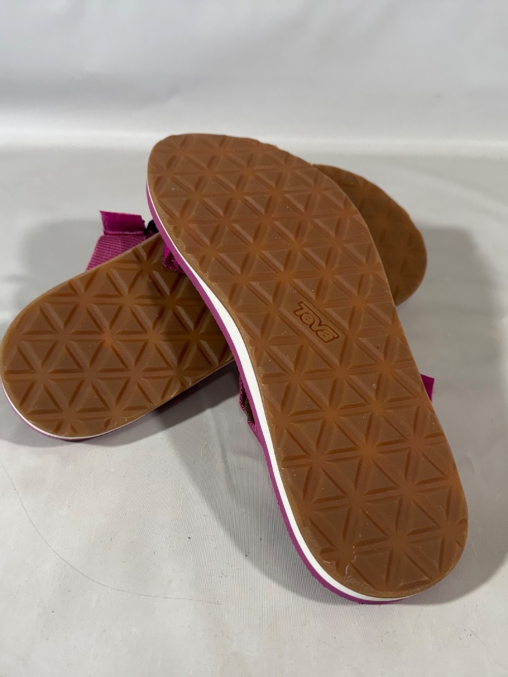 Teva Original Universal Slim Women's Walking Water Sandals Purple Straps 8 - Picture 10 of 11